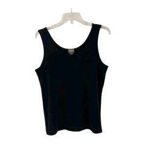 Travelers Chicos Black Slinky Tank Top Shell Womens Size 2 Large